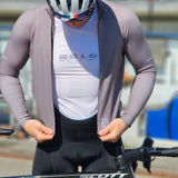 Maillot de cyclisme manches longues ES16 Pro Temps. Gris