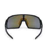 Lunettes de cyclisme ES16 Enzo. Noir avec verres bleus.