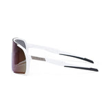 Lunettes ES16 Enzo. Blanc avec lentille bleue.