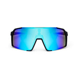 Lunettes de cyclisme ES16 Enzo. Noir avec verres bleu glacier.