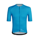 Chemise cycliste rayée ES16. bleu ciel