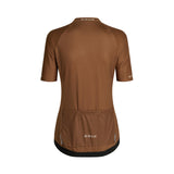 Maillot de cyclisme ES16 Stripes marron - Femme