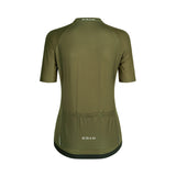 Maillot de cyclisme ES16 Stripes vert foncé - femme
