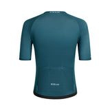 Chemise cycliste ES16 Stripes bleu pétrole