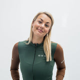 Maillot à manches longues ES16 Supreme. Vert / Marron