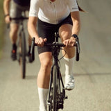 Maillot cycliste rayé blanc ES16 - Femme