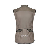 ES16 Coupe-vent gris avec dos ouvert. Femmes
