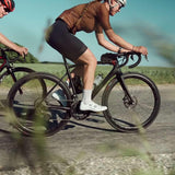 Maillot de cyclisme ES16 à rayures marron - Femme
